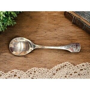 Vintage Edelstahl 18/8 Stainless Steel Serving Spoon Bowl & Spoon Emblem 8”